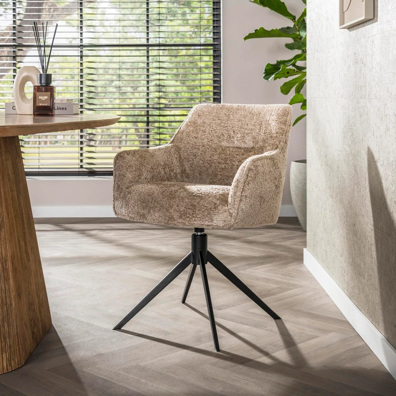 Drehsessel – 2er-Set – Alura Sand